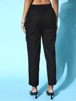 high rise solid cargo trouser - 18475713 - Standard Image - 3