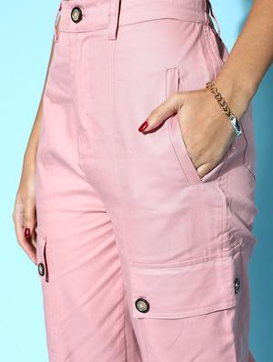 high rise solid cargo trouser - 18475717 - Standard Image - 5