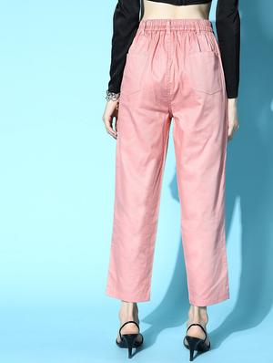 high rise solid pleated trouser - 18475720 - Standard Image - 3