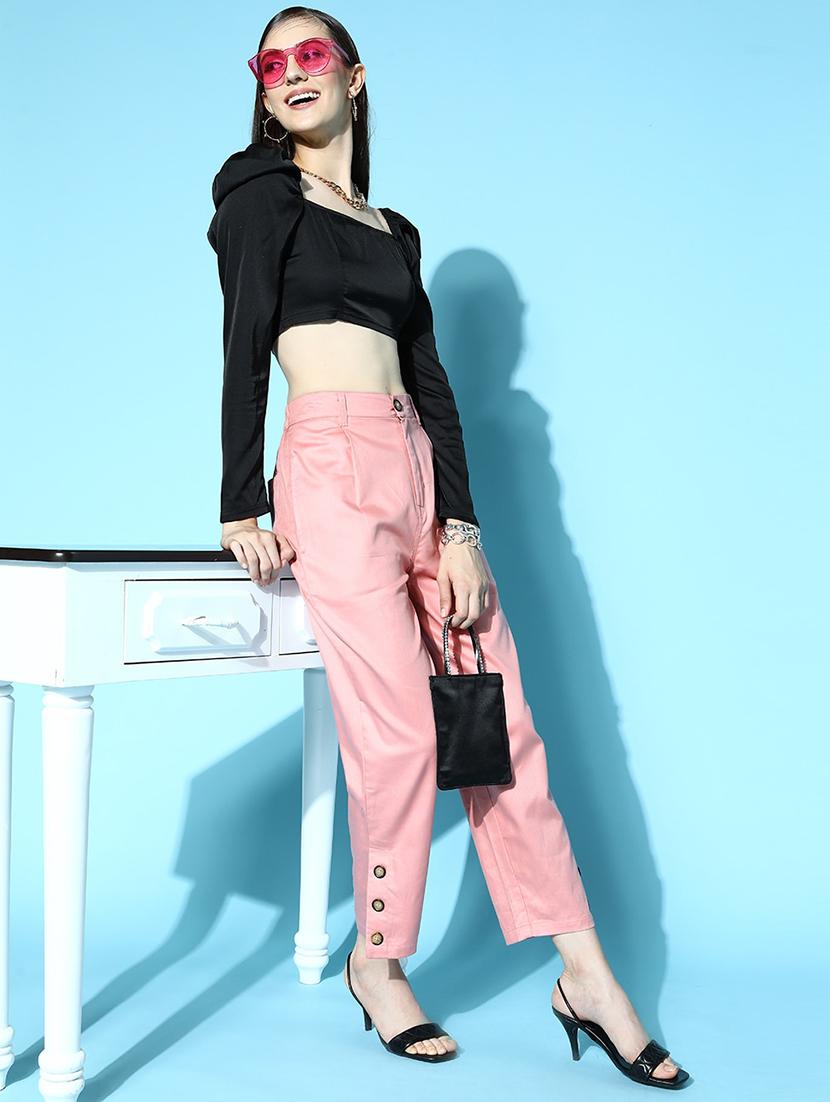 high rise solid pleated trouser - 18475720 - Zoom Image - 4