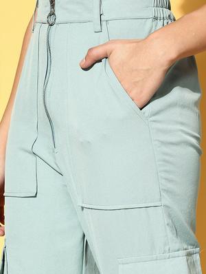high rise solid cargo trouser - 18475732 - Standard Image - 5