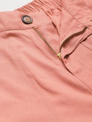 high rise solid flat front trouser - 18475734 - Standard Image - 6