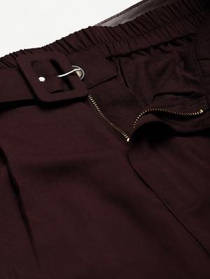 high rise solid pleated trouser - 18475747 - Standard Image - 5