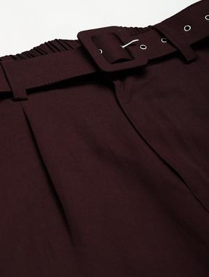 high rise solid pleated trouser - 18475747 - Standard Image - 6