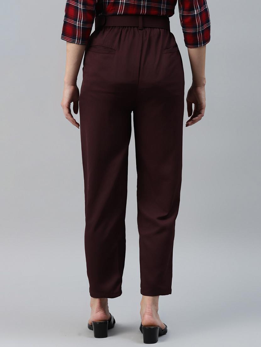high rise solid pleated trouser - 18475747 - Zoom Image - 3