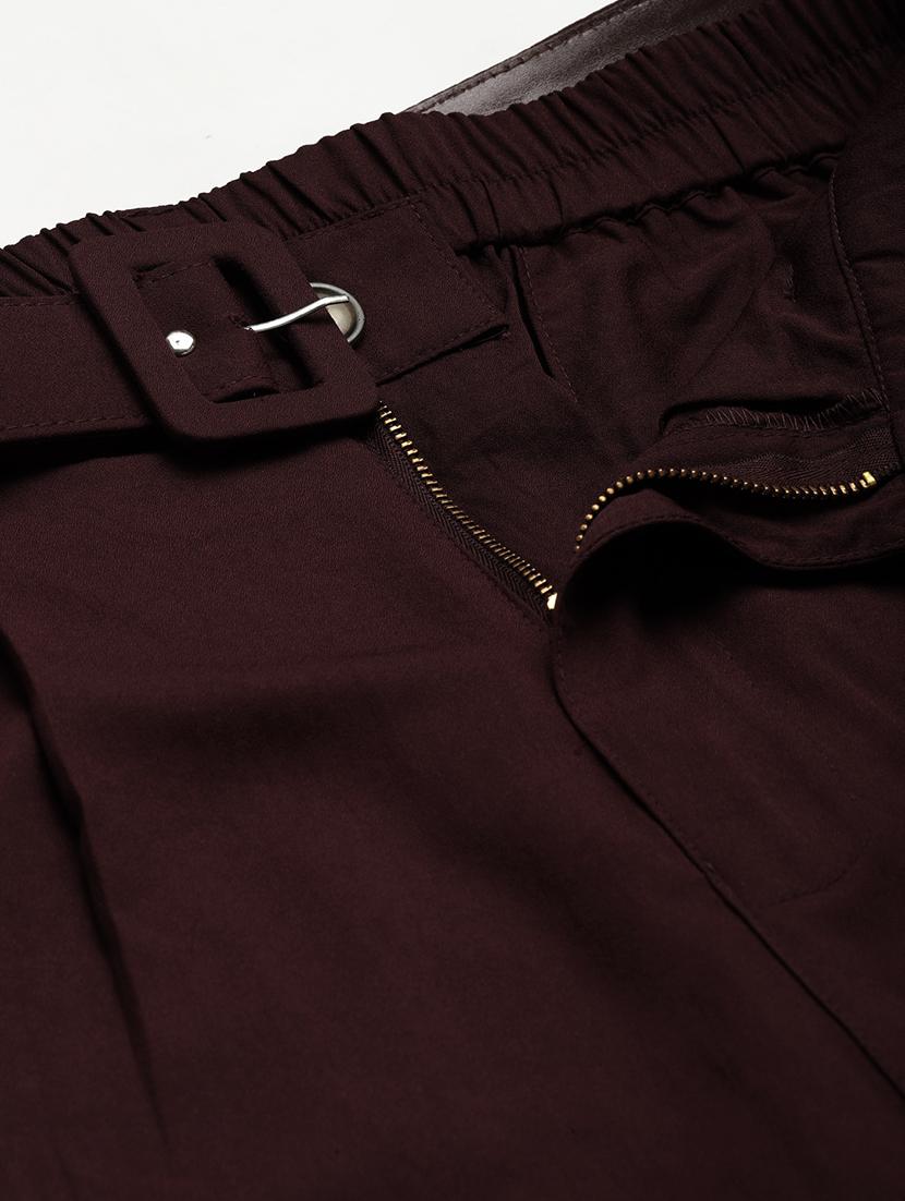 high rise solid pleated trouser - 18475747 - Zoom Image - 5