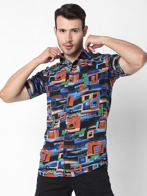 multi colored printed casual shirt - 18475980 - Standard Image - 1