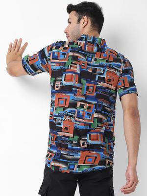 multi colored printed casual shirt - 18475980 - Standard Image - 3