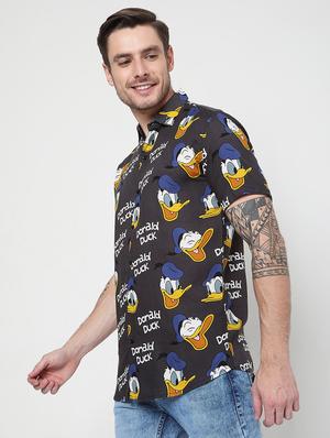 black printed casual shirt - 18476012 - Standard Image - 2