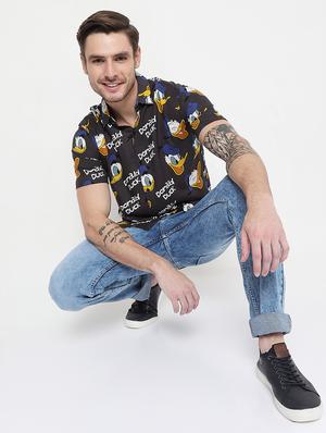 black printed casual shirt - 18476012 - Standard Image - 4