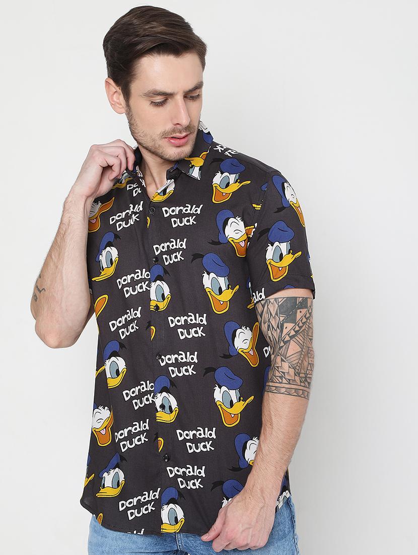 black printed casual shirt - 18476012 - Zoom Image - 1