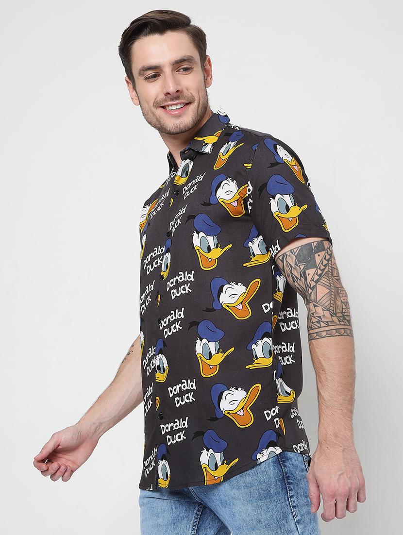 black printed casual shirt - 18476012 - Zoom Image - 2