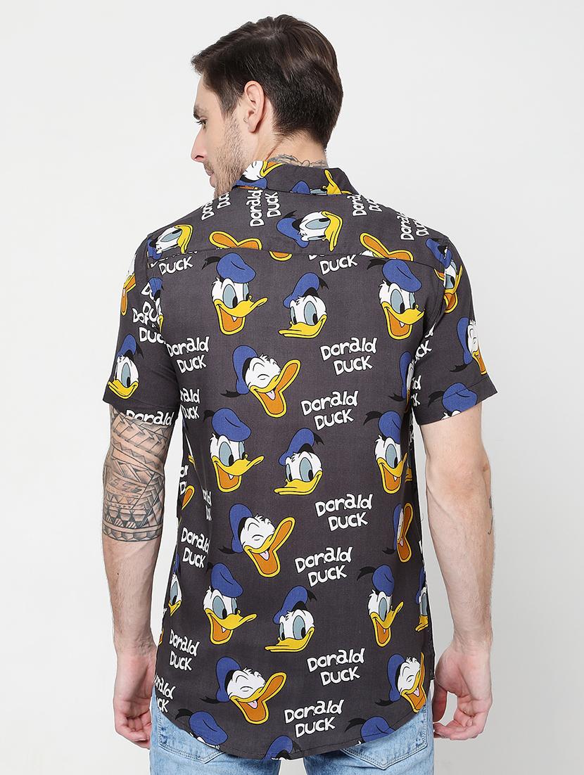 black printed casual shirt - 18476012 - Zoom Image - 3