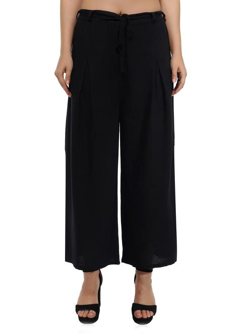mid rise solid palazzo - 18476053 - Very Small Image - 1