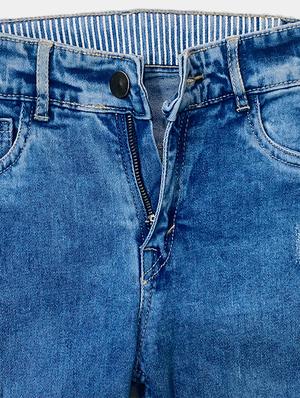 boys blue washed denim jeans - 18476214 - Standard Image - 3
