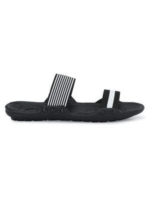 mens black slip on flip flop - 18476625 - Standard Image - 2