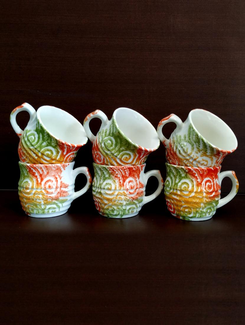charming set of 6 cups | cupset | tea cups | set of 6 cups | ceramic - 18476671 - Zoom Image - 2