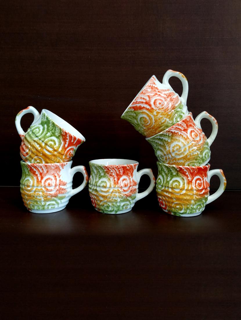 charming set of 6 cups | cupset | tea cups | set of 6 cups | ceramic - 18476671 - Zoom Image - 3