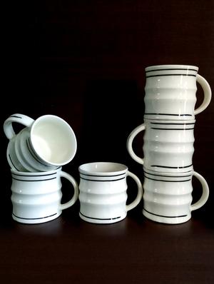designer set of 6 cups | cup set | tea cups | set of 6 cups | ceramic - 18476675 - Standard Image - 3