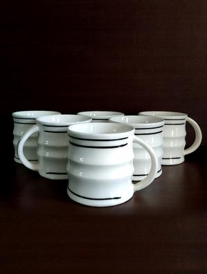 designer set of 6 cups | cup set | tea cups | set of 6 cups | ceramic - 18476675 - Standard Image - 4