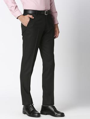 brown checkered formal trouser - 18476789 - Standard Image - 3