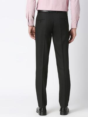 brown checkered formal trouser - 18476789 - Standard Image - 4