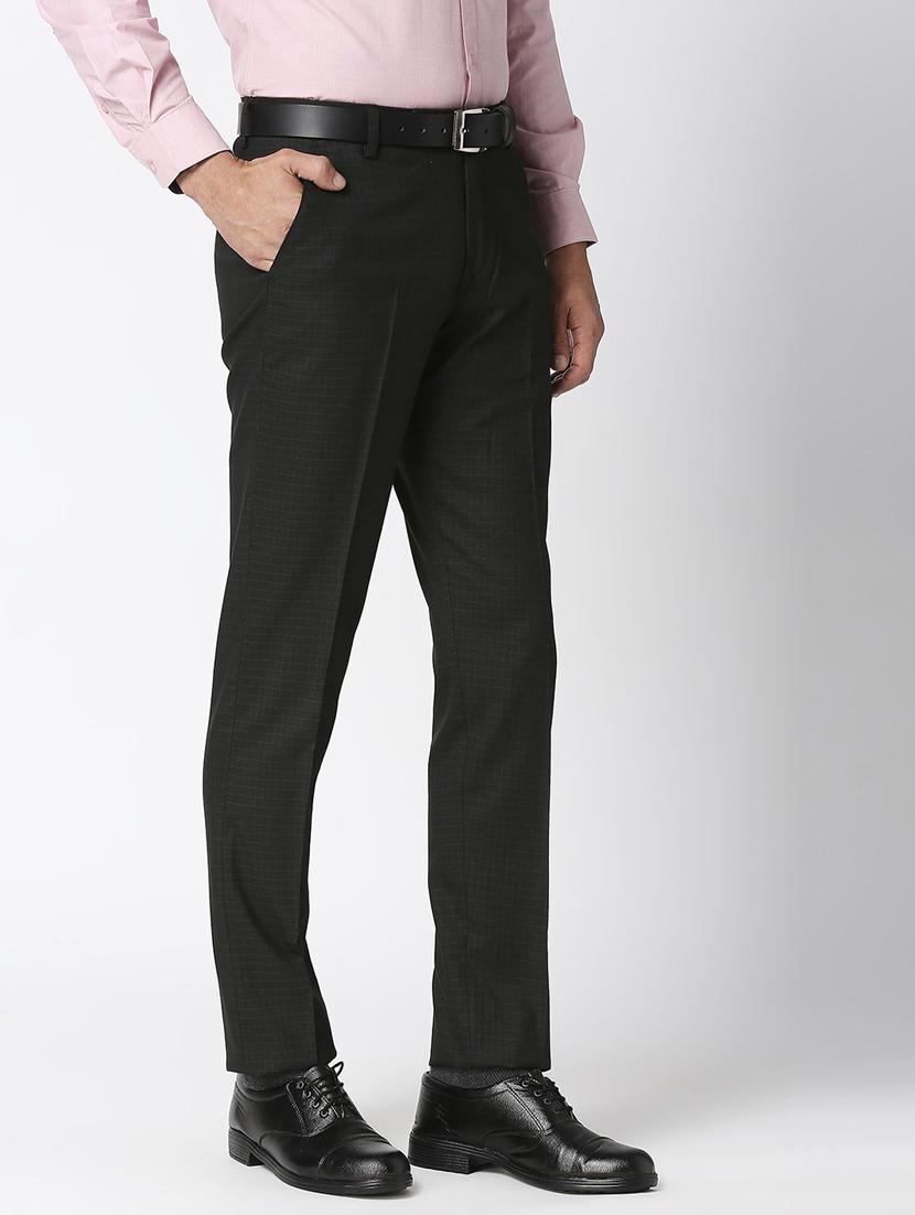brown checkered formal trouser - 18476789 - Zoom Image - 3