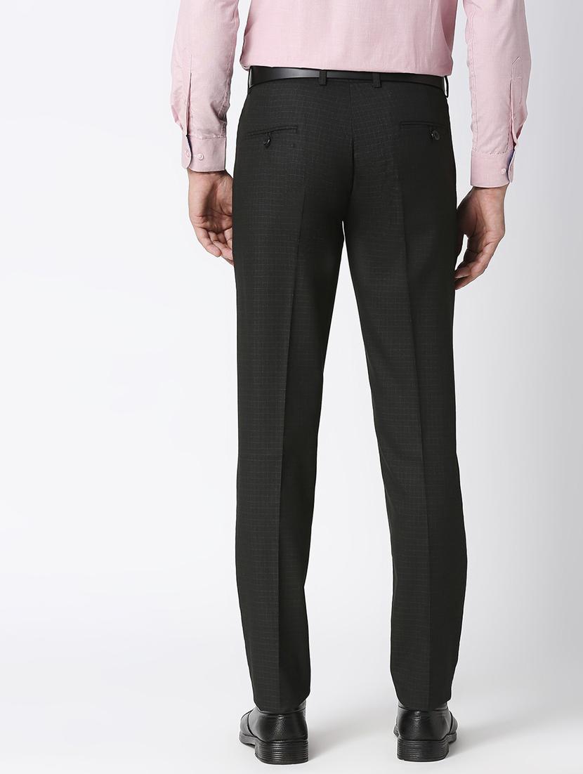 brown checkered formal trouser - 18476789 - Zoom Image - 4