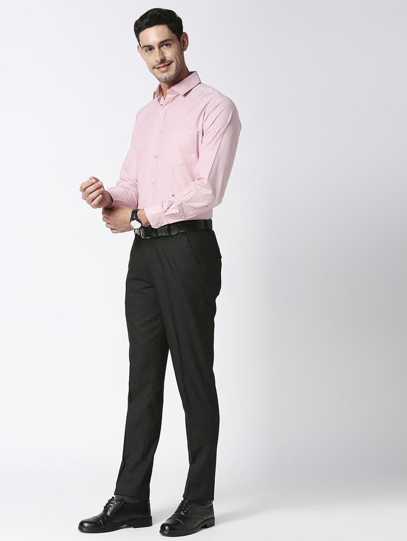 brown checkered formal trouser - 18476789 - Zoom Image - 5