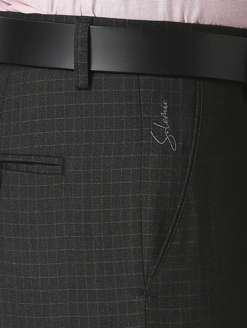 brown checkered formal trouser - 18476789 - Zoom Image - 6