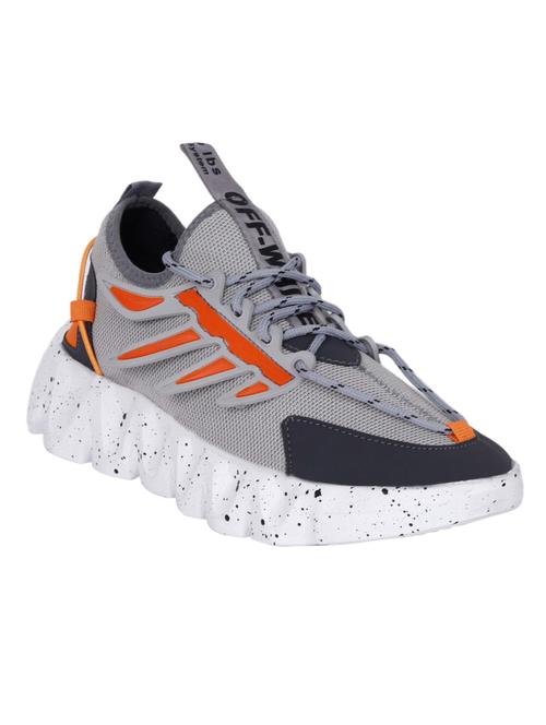mens grey lace up sport shoe - 18476824 - Standard Image - 1