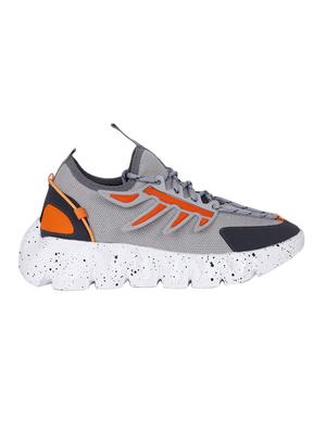 mens grey lace up sport shoe - 18476824 - Standard Image - 2