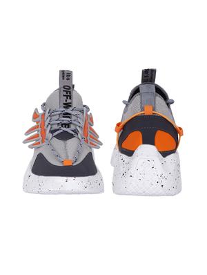 mens grey lace up sport shoe - 18476824 - Standard Image - 6