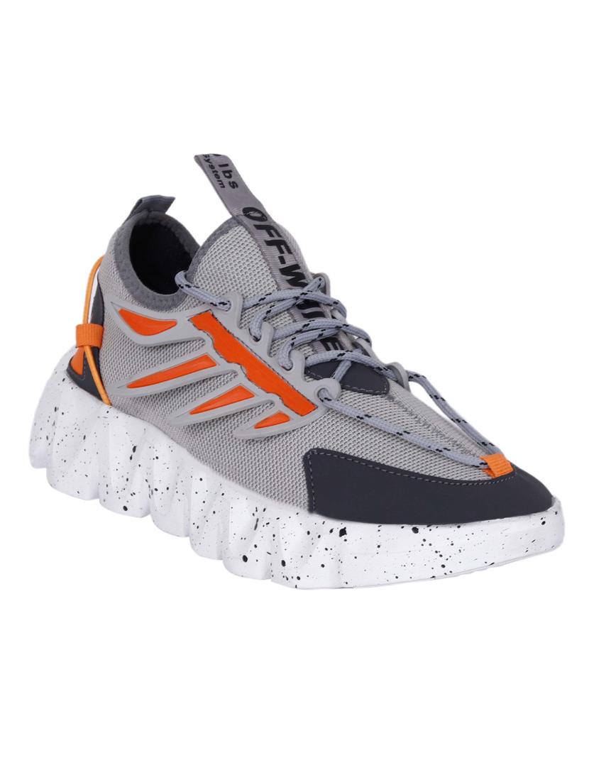 mens grey lace up sport shoe - 18476824 - Zoom Image - 1
