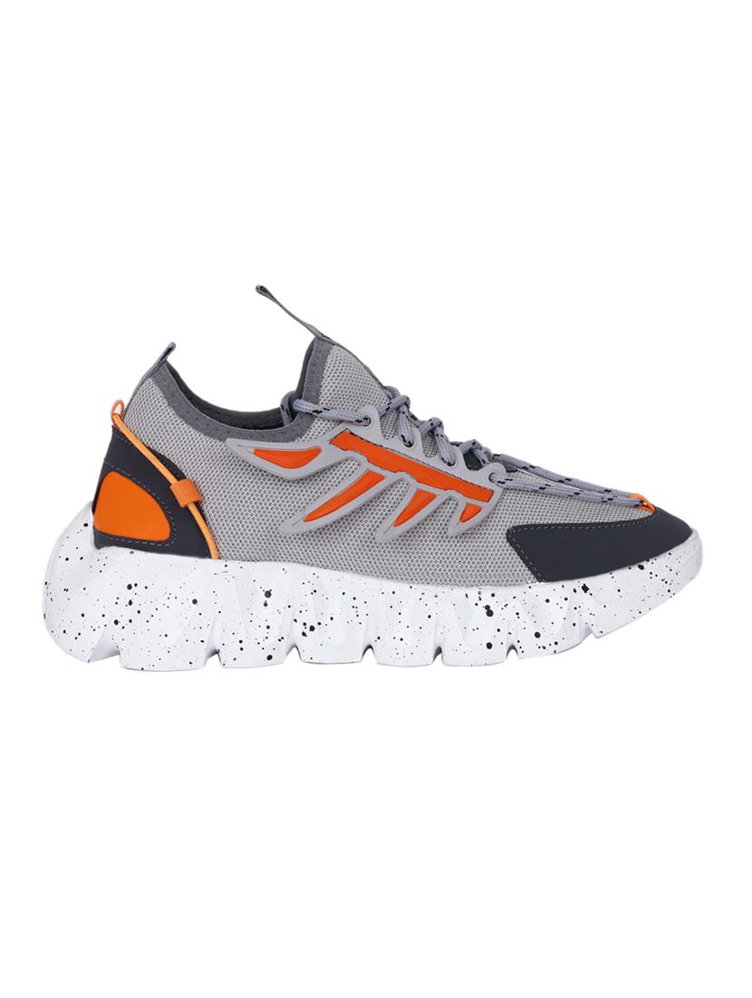 mens grey lace up sport shoe - 18476824 - Zoom Image - 2