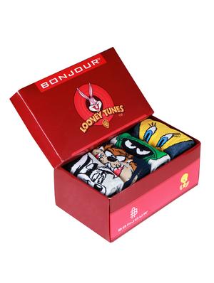 girls pack of 4 printed ankle length socks - 18476932 - Standard Image - 4