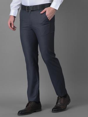 black solid formal trouser - 18477380 - Standard Image - 3