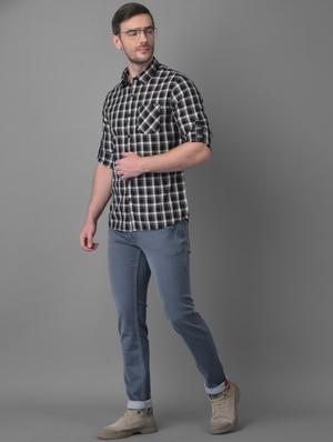 black checkered casual shirt - 18477389 - Standard Image - 5