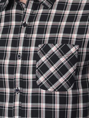black checkered casual shirt - 18477389 - Standard Image - 6