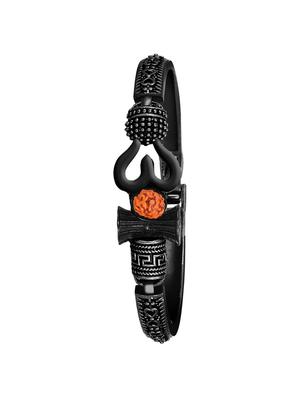 kajaru men analog watch with mahadev bracelet - 18478315 - Standard Image - 5