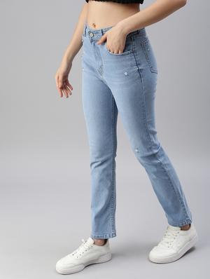 high rise stone washed jeans - 18479584 - Standard Image - 2