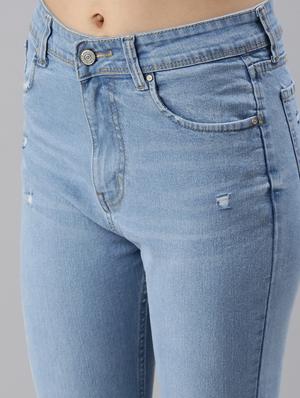 high rise stone washed jeans - 18479584 - Standard Image - 5