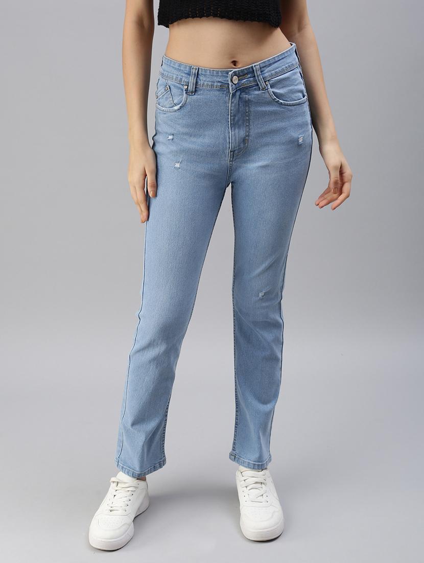 high rise stone washed jeans - 18479584 - Zoom Image - 1