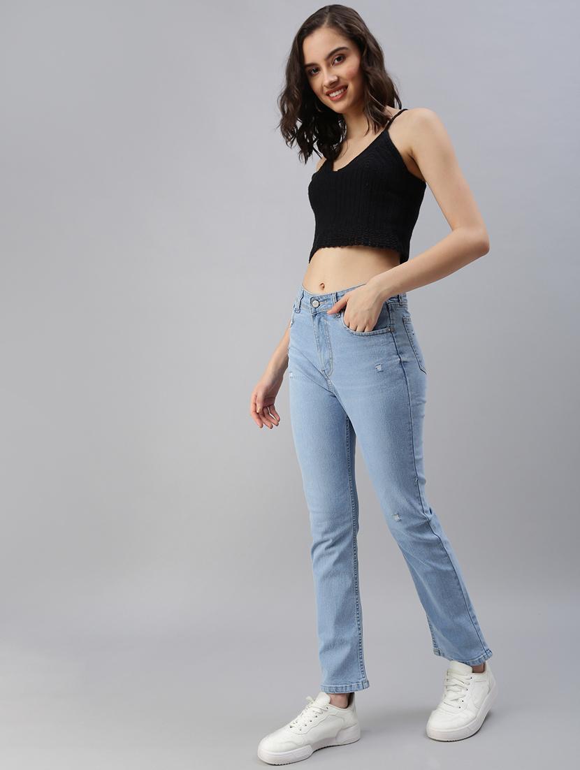 high rise stone washed jeans - 18479584 - Zoom Image - 4