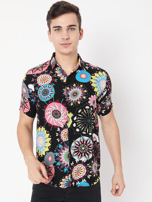 multi colored printed casual shirt - 18479647 - Standard Image - 1