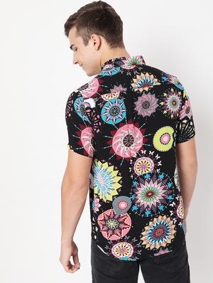 multi colored printed casual shirt - 18479647 - Standard Image - 3