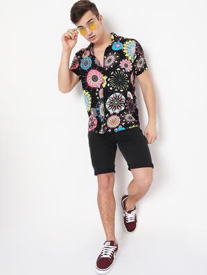multi colored printed casual shirt - 18479647 - Standard Image - 4
