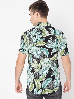 multi colored tropical printed casual shirt - 18479648 - Standard Image - 3