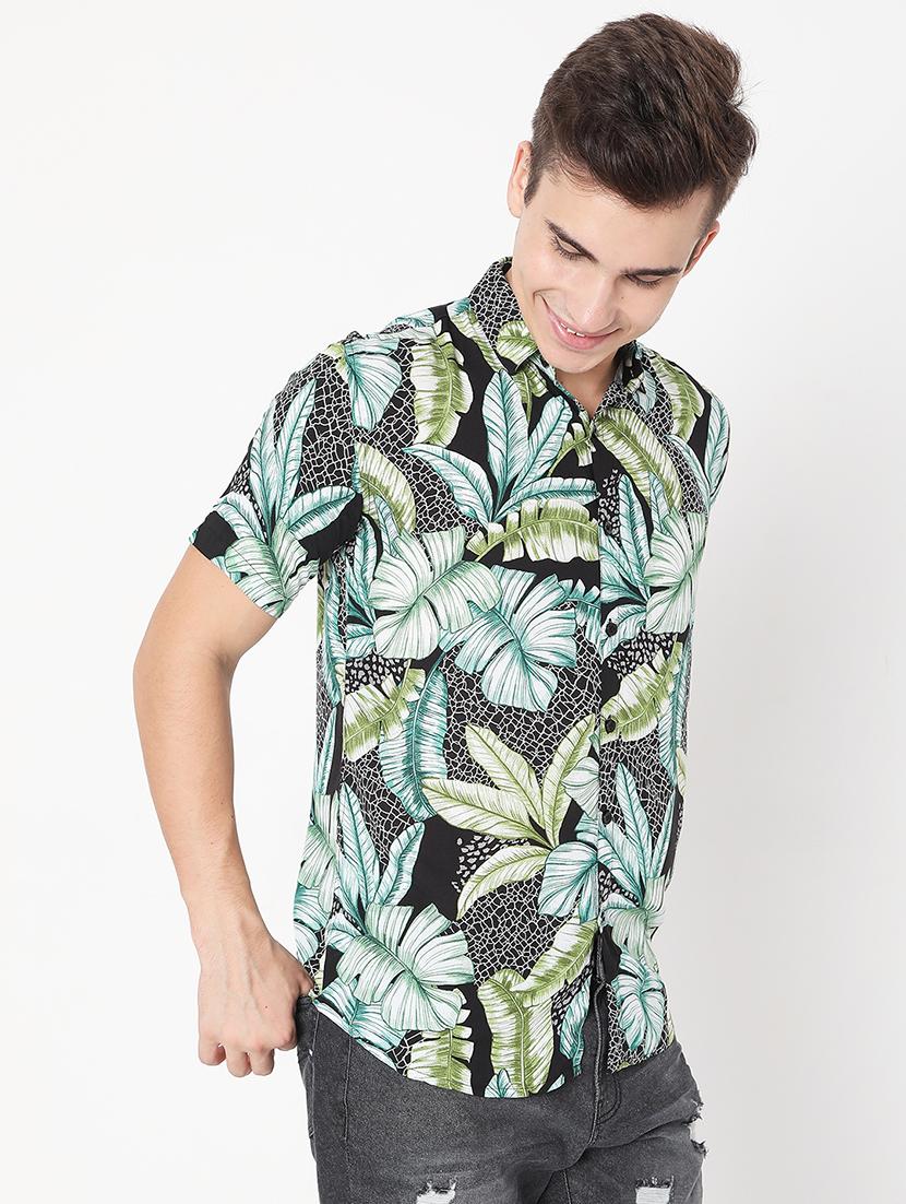 multi colored tropical printed casual shirt - 18479648 - Zoom Image - 2