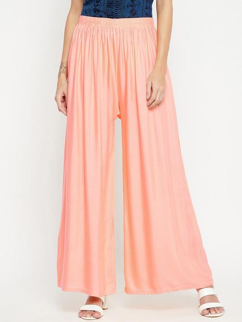 mid rise solid palazzo - 18479915 - Standard Image - 1